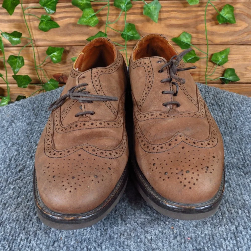 Bostonian Elements‎ Men Casual Wingtip Oxford Size 9 Work Office Brown Leather